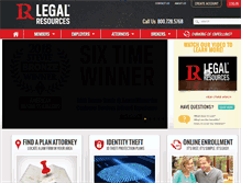 Tablet Screenshot of legalresources.com